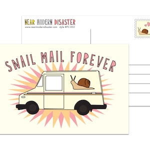Snail Mail Forever! - 4" x 6" postcard - SKU PC-002
