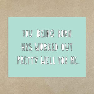 You Being Born - Carte de correspondance pliée A2 et enveloppe - SKU 231