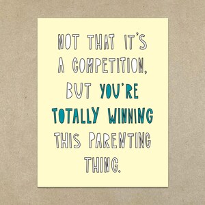 SOLDES - Totally Winning (ce truc pour les parents) - Carte de correspondance pliée A2 et enveloppe - SKU 290