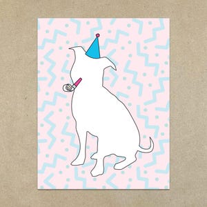 Party Dog - Geburtstagskarte - A2 Klappkarte & Umschlag - SKU 537