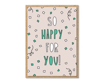 So Happy For You! - mini enclosure card - SKU S-130 - gift tag, gift card holder