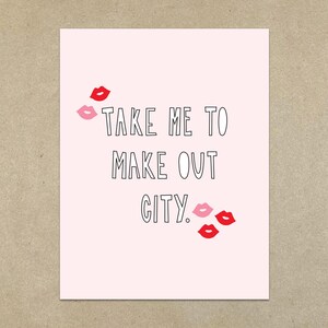 OFERTA - Llévame a Make Out City - Tarjeta de notas plegada y sobre A2 - SKU 318