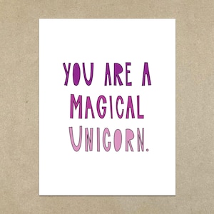 You Are A Magical Unicorn - A2 gevouwen notitiekaart en envelop - Art.nr. 223,00