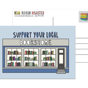 Apoye a su librería local - Postal de 4" x 6" - SKU PC-003