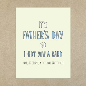 Got You A Card (Dad) - Carte de correspondance pliée A2 et enveloppe - Fête des pères amusante - SKU 327