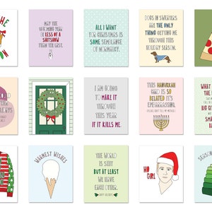 GRAB BAG 10 Winter Holiday cards & envelopes // Blind mystery bag of 10 slightly imperfect or discontinued greeting cards // Xmas Hanukkah image 2
