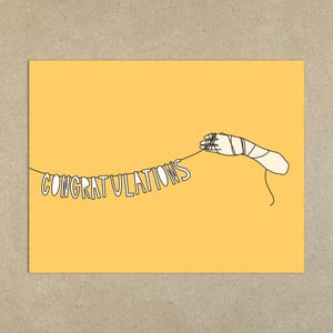 SALE - Congrats (hand banner) - card & envelope - SKU 224