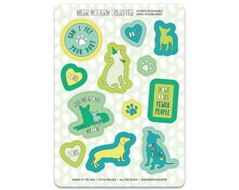 All The Dogs - 5"x7" sticker sheet - SKU SS-004