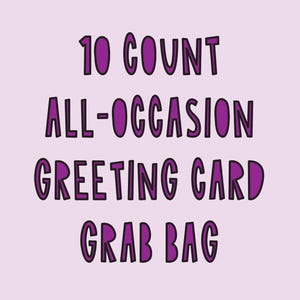 SAC À SAISIR - 10 cartes et enveloppes // Sachet mystère aveugle de 10 cartes de vœux légèrement imparfaites ou épuisées