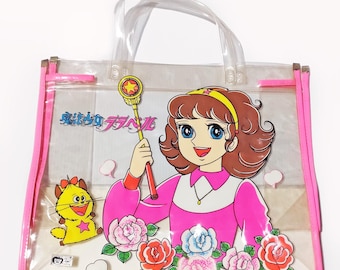 Vintage 1980s Magical Girl Lalabel Beach Bag Japanese Anime