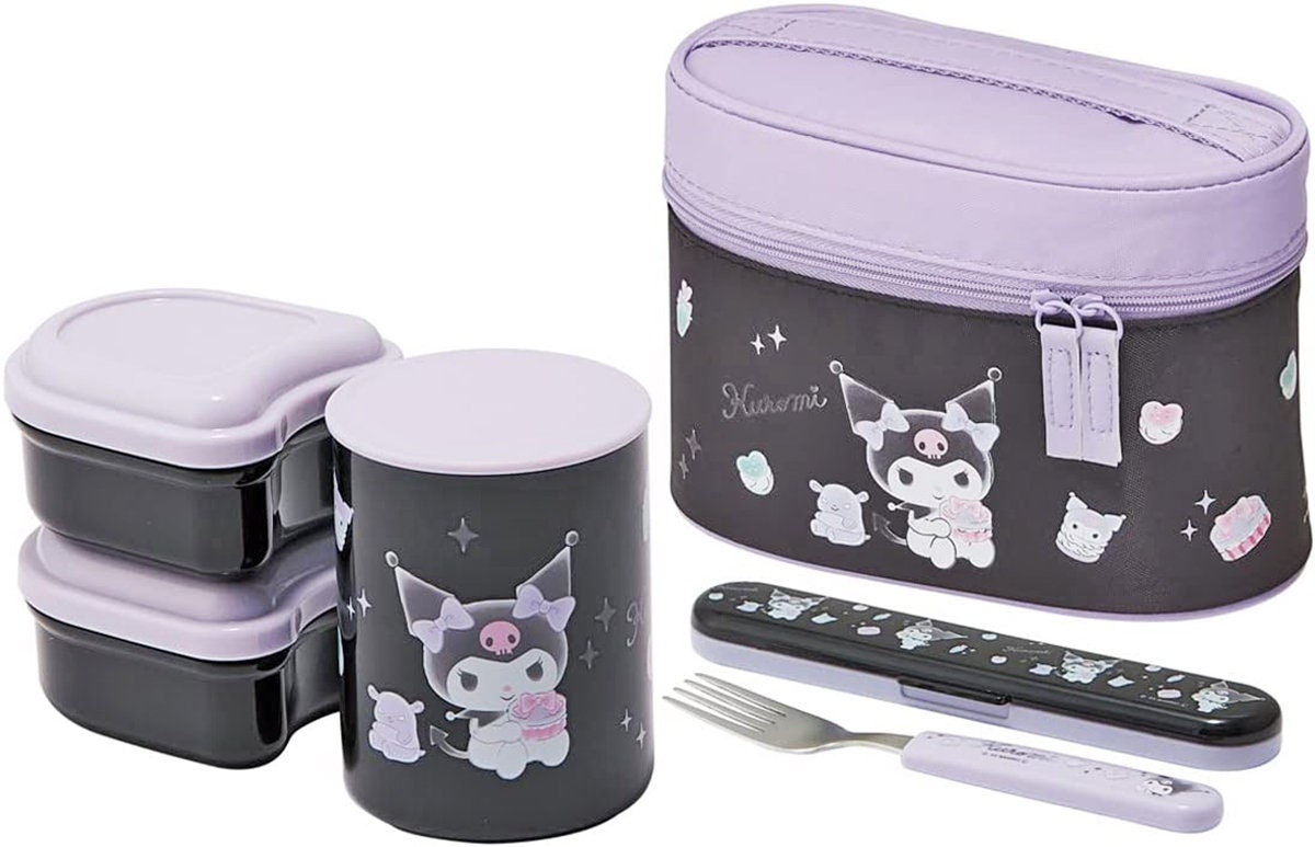 Lunch Box Set Sanrio Kuromi Pretty Journey