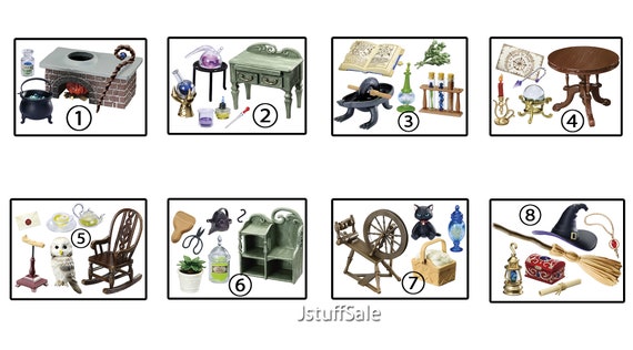Complete Set Of 8 Re Ment Witch S House Dollhouse Etsy
