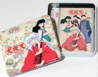 Inuyasha Japanese Anime Stationery Set in Tin Case – Memo Pad and Letter Set