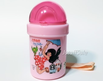 Tokimeki Tonight straw water bottle - 360ml Vintage 1980s