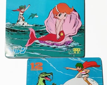 Vintage 1970s “Triton of the Sea” Colored Pencil Sets – 12 & 24 Colors in Tin Cases (Unused)