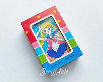 Vintage 1990s Sailor Moon Mini Playing Cards – Unused