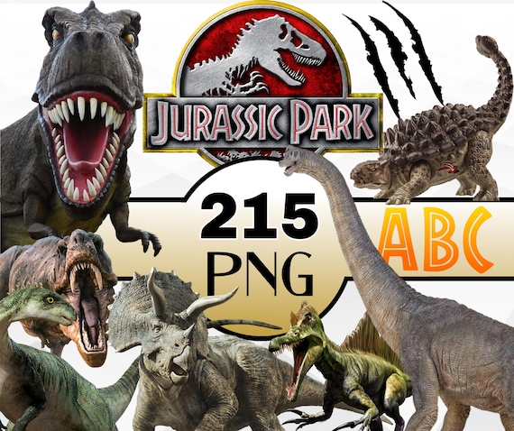 Jurassic Dinosaur Clipart Bundle, Dinosaur PNG, T Rex png, Great for Dinosaur birthday, shirts
