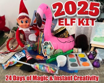 Elf kit, 24 Day Christmas Elf Kit for organized mischief and fun for busy parents!
