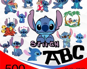 Stitch SVG Bundle, Stitch SVG PNG Clipart Bundle, Lilo and Stitch Layered svg Bundle