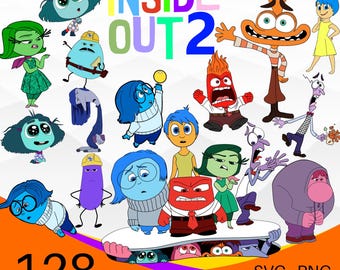 Inside Out 2 SVG-bundel, Inside Out SVG PNG-clipartbundel, Inside Out gelaagde SVG-bundel, Inside Out-svg