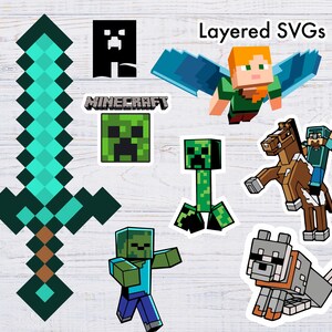 Minecraft Graduate Vector Files Minecraft PNG Clipart, Mine Craft Svg, Movie Clipart for Birthday ...