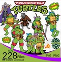 Ninja Turtles SVG Bundle, Ninja Turtles SVG PNG Clipart Bundle, Ninja Turtles Layered svg Bundle