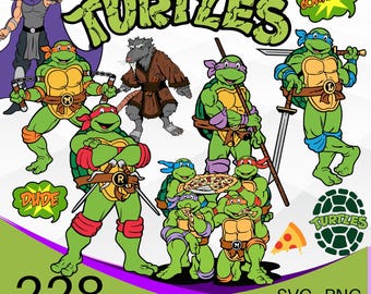 Ninja Turtles SVG Bundle, Ninja Turtles SVG PNG Clipart Bundle, Ninja Turtles Layered svg Bundle