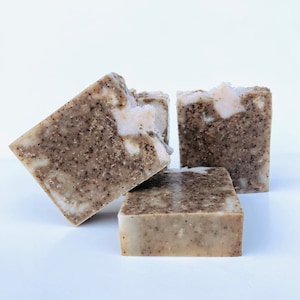 Coffee Nutmeg & Ginger Exfoliating Goats milk, Aloe Vera, Organic Bar Soap, Natural Soap, Antioxidant Soap, Cleansing Soap