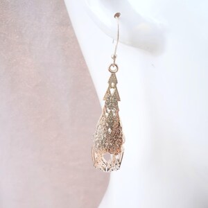 Sterling Silver Dangle Earrings: Algorithmic Organic Design Statement Jewelry Math Jewelry Symbolizing Life