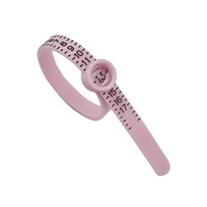 Pink Ring Sizer US Sizes With Magnifying Viewing Window for Engagement and Wedding Rings