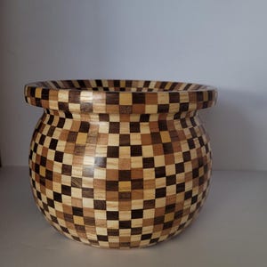 Handmade Segmented Wood Bowl | Unique Wooden Centerpiece | Rustic Decor