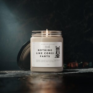 Whimsical Corgi Scented Candle, Corgi Gifts, Funny Corgi Gift for Gamer, Corgi Candle, Corgi Dog, Corgi Lover, Unique Gift for Corgi Owner
