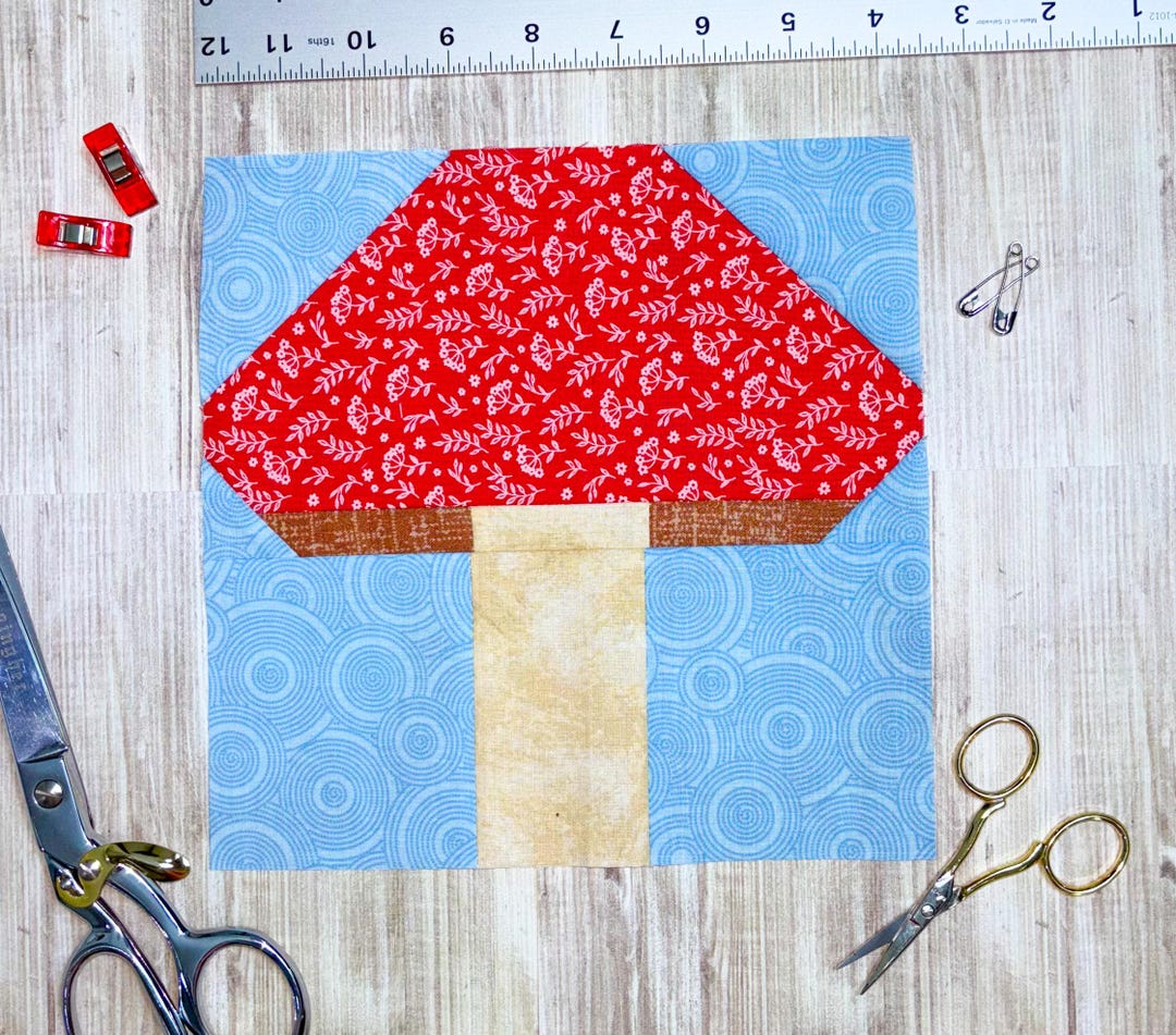 Toadstool Mushroom Cottagecore Quilt Block Pattern - Etsy