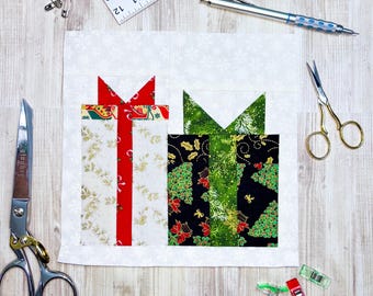 Christmas Gifts Quilt Block Pattern