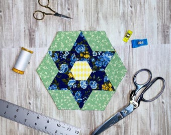 Patrón de bloque de edredón de jardín de flores de EPP