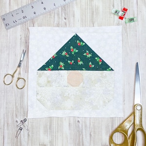 Christmas Gnome Quilt Block Pattern