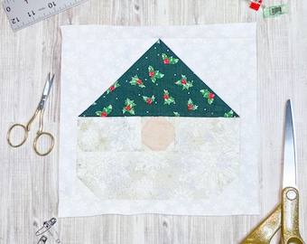 Christmas Gnome Quilt Block Pattern