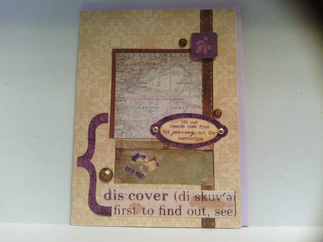 Discover Journey Vintage Style Card - Etsy