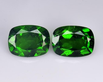 3.03ct Impressive! Ultra Rare Genuine Twin Pair Chrome Diopside Earth Mined Sale!