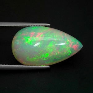 10.89Ct 100% Natural Multi Color White Opal Oval Shape Loose Gemstone