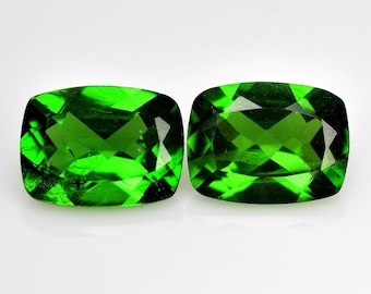 3.01ct Impressive! Ultra Rare Genuine Twin Pair Chrome Diopside Earth Mined