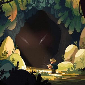 Character Illustration/Background (no Ai used)