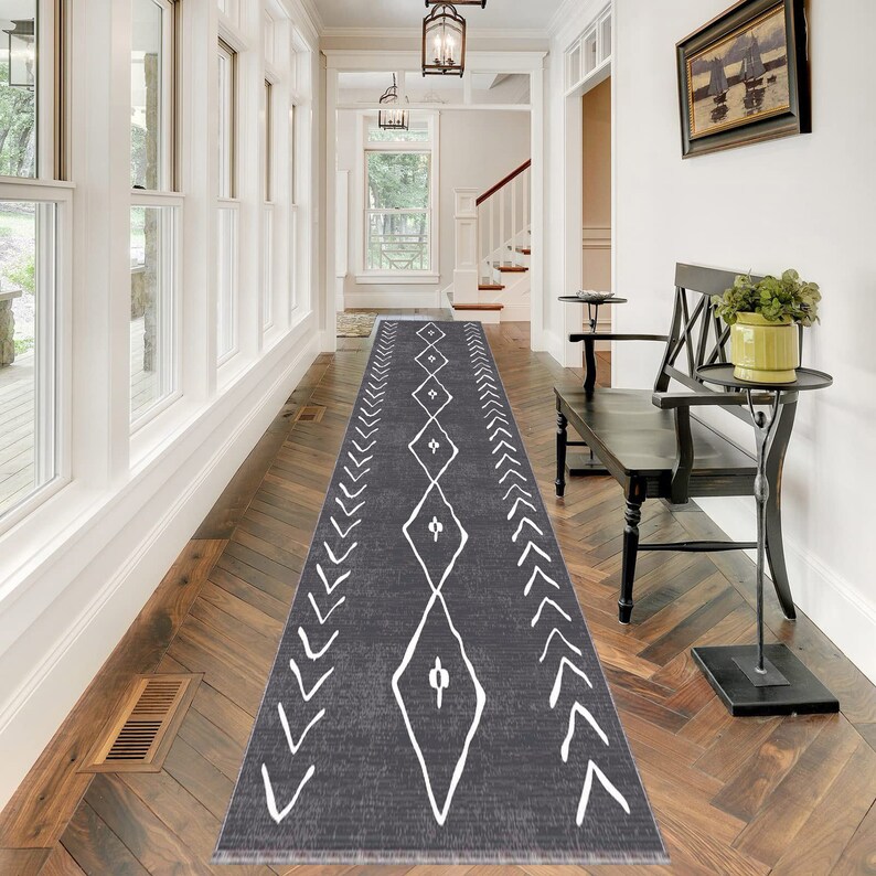 Vintage Runner Rug, Antislip Rug, Rug for Your Hall Room, Unique Rug