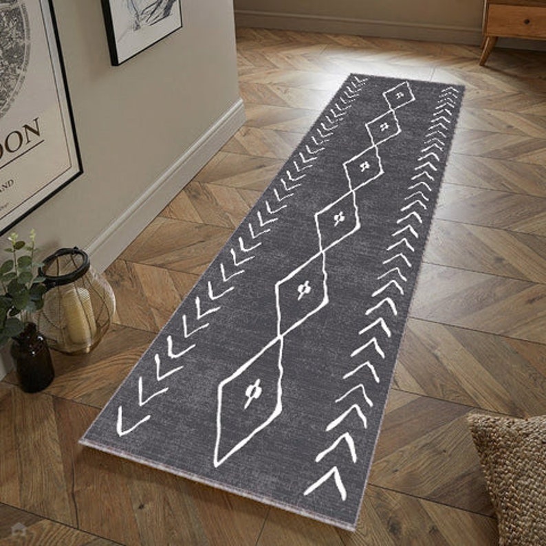 Vintage Runner Rug, Antislip Rug, Rug for Your Hall Room, Unique Rug