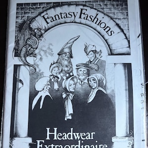 Molde para Chapéus - Fantasy Fashions - 1981 - Molde de Costura NOVO e sem Cortes - 11 Chapéus
