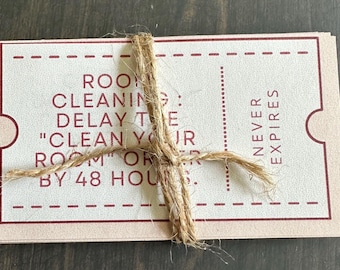 Editable Teen Coupon Book | 30 Vouchers | Canva Template (Digital Download)