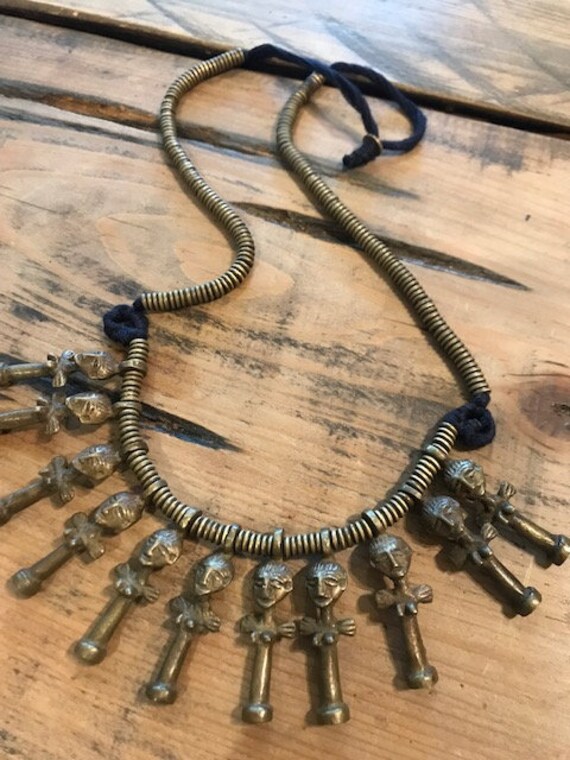 Incredible African Fetish Fertility Figural Neckla
