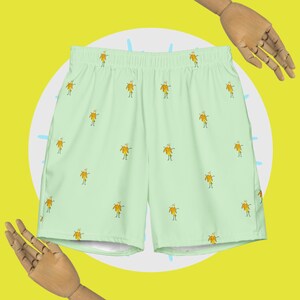 Bananenzwemshorts/ Sneldrogend en ademend/ Zwembroek met all-over print