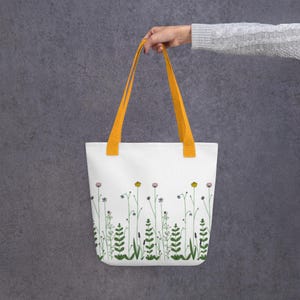 Blumen Tote Bag / wiederverwendbar Frühling Wildblumen Tasche