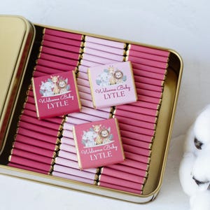 50 Pcs Baby Shower Chocolate, Personalized Baby Chocolate, New Born Favors, Custom Chocolate Favors, NewBorn Chocolate, Baby Party Favors
